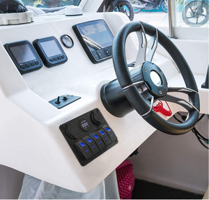 5ギャングLEDロッカースイッチパネル防水デュアルUSB充電器ソケットマリンボートカーRVトラック12V電気制御スイッチパネル - Product Image 6