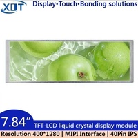 XOT BOE 7,84-Zoll IPS TFT LCD Monitor, MiPI-Schnittstelle, 400x1200 Auflösung, RGB LED-Hintergrundbeleuchtung, NV3051IC 350cd Langstreifen-Bildschirm