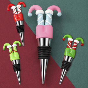 Christmas <b>Wine</b> Stoppers Zinc Alloy Bottle Stopper Set Holiday Decorative <b>Wine</b> Accessories For Party Gift Collection - Product Image 1