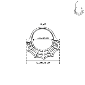 Bijoux de piercing corporel pour femmes : Anneaux de nez articulés, boucles d'oreilles tendance, en titane ASTM F136 et zircon, pour cartilage d'<span class=keywords><strong>oreille</strong></span>, tragus, hélix, <span class=keywords><strong>lobe</strong></span> - Product Image 3