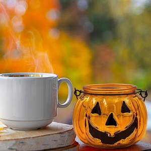 Orange sơn Halloween Kính tealight người giữ ngọn nến Halloween kim loại treo bí ngô hình dạng đèn lồng trang trí bảng trung tâm - Product Image 6