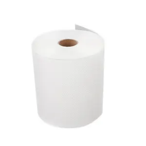 Papel de mão de polpa de madeira virgem 100%, rolo jumbo de toalha de madeira branca