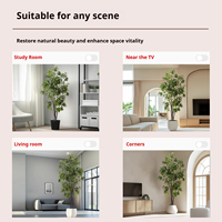 Arbre d'olivier artificiel en plastique écologique de haute qualité, plante en pot réaliste simulée pour la maison, le jardin, Noël, le Nouvel An