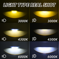 DGLS D620 Lentille de projecteur Bi-LED de 3 pouces 70W 14000LM Rétrofit Phare Faisceau haut et bas IP68 Feux de brouillard pour tout-terrain 4x4 Voiture