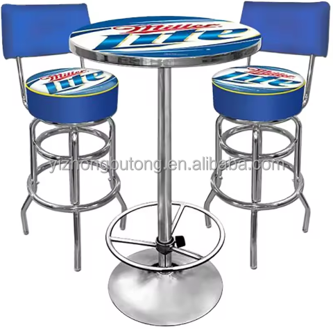 Multi Application Metal Bar Table for