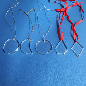 MH-GJ011 trống haxagon Shape Glass trang trí cây giáng sinh trang trí pha lê giáng sinh trang trí - Product Image 6