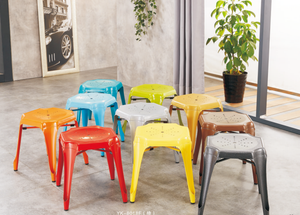 Industrial Metal Bar Stool Modern Design Durable Eco-Friendly Water Resistant Commercial Furniture Home Bar <b>Chair</b> <b>Stackable</b> - Product Image 6