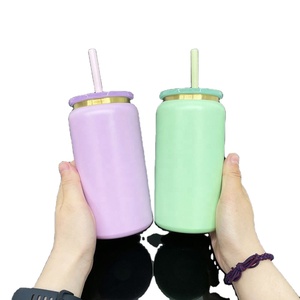 Vasos de Acero Inoxidable con Aislamiento al Vacío de Doble Pared de 16 oz, Recubiertos en Polvo con Baño de Oro en la Parte Inferior, Disponibles en Varios Colores, desde Nuestro Almacén en EE. UU. - Product Image 1