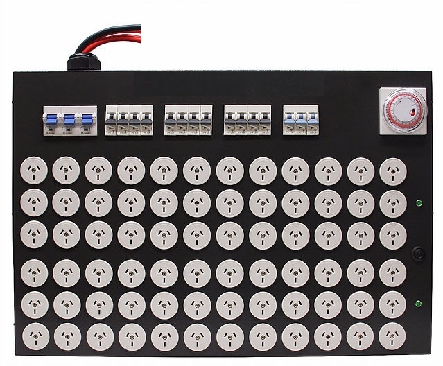 Indoor Grow 36on+36off 6live 72way Timer Lighting Management Box
