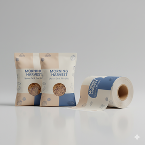 <span class=keywords><strong>Film</strong></span> d'emballage alimentaire PE High-Barrie pour pochettes d'oreiller pour collations Chips Biscuits Gâteau Rouleau Format d'emballage - Product Image 5