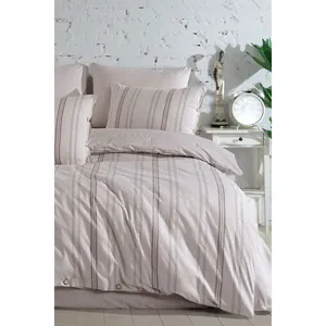 Parure de lit double en coton naturel Karden Flower avec drap-housse, plusieurs couleurs, housse de couette et 4 taies d'oreiller, douce pour la chambre - Product Image 2
