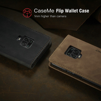 Funda Protectora de Cuero de Lujo CaseMe con Tarjetero para Redmi Note 8 9 K30 Pro