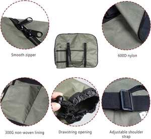 Sacoche de cadre de vélo pliable en tissu Oxford imperméable et durable avec couleurs et logo personnalisés - Étui de voyage pour le cyclisme certifié CE/ROHS - Product Image 4