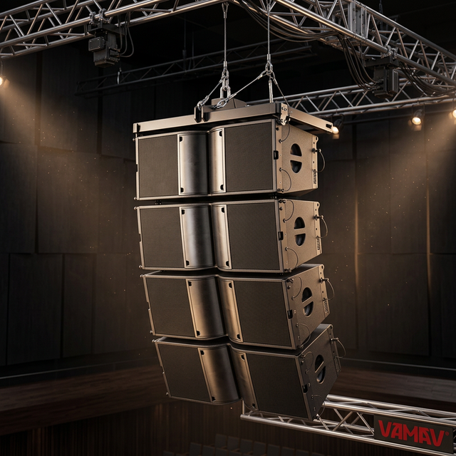 VAMAV Bocinas VXT 208 Double 8-inch Two-way Altavoces Line Array Loudspeaker 700W RMS System Sound Speakers Professional Stage