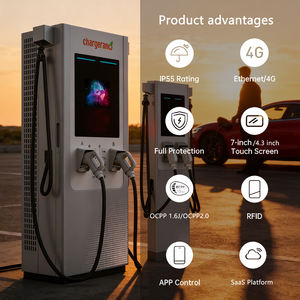 Stations de <span class=keywords><strong>recharge</strong></span> rapides pour véhicules électriques DC à faible coût, 160 kW, divisées, GB/T CCS2 CHAdeMO CE, chargeur de voiture électrique - Product Image 4