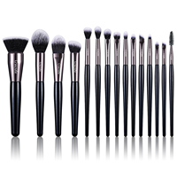 Gracedo – Nouvelle brosse à raser professionnelle en bois, poils synthétiques, 15 pièces, gris, végane, personnalisable, marque privée, vente en gros