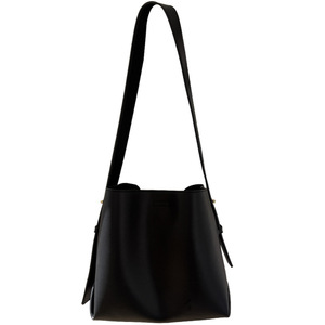 กระเป๋าโท้ทผู้หญิง สีดำ หัวเข็มขัดแม่เหล็กแบบนุ่ม ความจุขนาดใหญ่ ใช้ได้ทุกวัน ฤดูใบไม้ผลิ 2025 สีพื้น กระเป๋าสะพายข้าง - Product Image 5