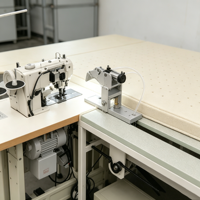 Machine à coudre de surjet de bride de broderie de matelas d'ourlet aveugle de bord de bande à vendre Machine à ourlet de rideau de 2 têtes