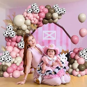 Kit <span class=keywords><strong>de</strong></span> Guirnalda <span class=keywords><strong>de</strong></span> Globos con Diseño <span class=keywords><strong>de</strong></span> Vaca Rosa y Blanca, Globos con Estampado <span class=keywords><strong>de</strong></span> Vaca <span class=keywords><strong>para</strong></span> Baby Shower, <span class=keywords><strong>Cumpleaños</strong></span>, Fiesta Temática <span class=keywords><strong>de</strong></span> Animales del Oeste - Product Image 4