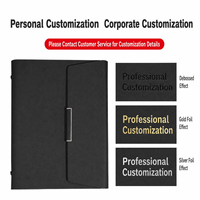 Carnet A5 professionnel à trois volets, personnalisable avec logo, bloc-notes, coffret cadeau, papeterie, classeur, agenda B5