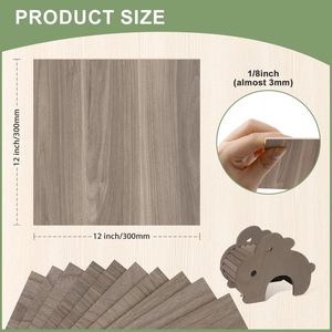 Paquete de 8 Láminas Cuadradas de <span class=keywords><strong>Madera</strong></span> Contrachapada de Nogal de Alta Resistencia, 12x12x1/8 Pulgadas (3mm), para Corte y Grabado Láser, Manualidades en <span class=keywords><strong>Madera</strong></span> sin Acabado, Pirograbado - Product Image 2