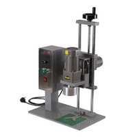 Machine de capsulage pneumatique DDX-450 à visser sur table pour emballages de boissons et alimentaires, actionnée par pompe, pour emballages en bois
