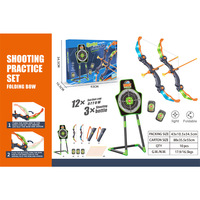 Kit de tir à l'arc pour enfants Chilomie Toys, pour les 3 ans et plus, arc lumineux, flèches souples en plastique, ventouses, carquois, sports de tir en plein air