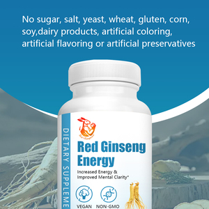 Private Label Red Ginseng Energy Capsules for <b>Physical</b> Energy Support Overall Health Herbal Supplement Capsules - Product Image 5