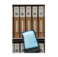 Étiquette RFID UHF avec LED 860-960 MHz, étiquette RFID UHF passive avec LED pour livres et archives/gestion des câbles/armoires de classement intelligentes
