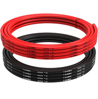 Kabel Listrik Berinsulasi 10m Tembaga Berlapis Timah Tahan Panas untuk Sistem Tenaga Surya Peralatan Rumah Tangga