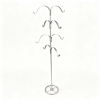 Porte-chaussettes vertical en fer forgé robuste, support de rangement au sol multi-rangs pour chambre à coucher