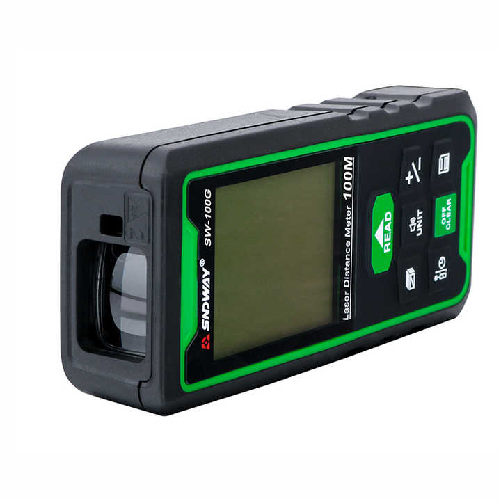 SNDWAY Pengukur Jarak Laser Luar Ruangan SW-100G, untuk 328 Kaki 100M