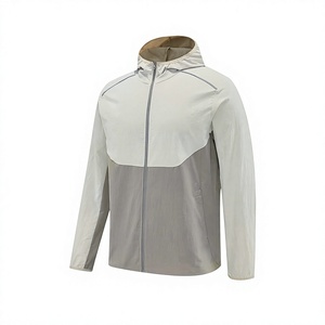 Vêtements de sport d'extérieur à capuche <span class=keywords><strong>Lulus</strong></span> pour l'automne, séchage rapide, légers, respirants, coupe décontractée, coupe-vent, color-block pour hommes - Product Image 1