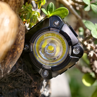 Lampu Kepala LED Ringan 48.5g dengan Sensor Gerak dan Baterai Isi Ulang untuk Hiking