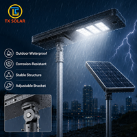 Lampu Jalan Tenaga Surya LED Terintegrasi Bingkai Terpadu TX SOLAR Kecerahan Tinggi IP66 Tahan Air untuk Penerangan Jalan Kota