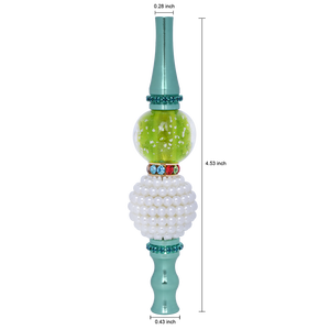 Bocchino narghilè di lusso in lega di zinco con diamanti artificiali e gioielli con bocchino Shisha di perle - Product Image 6