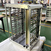 Cadre de rack en alliage d'aluminium extrudé sur mesure, assemblé en tôle, pour équipement de télécommunications