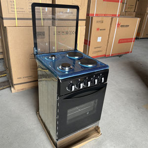Cuisinière à gaz autoportante avec four Premium 4 brûleurs 2 cuisinières électriques et 2 cuisinières à gaz avec gril Appareils de cuisine pour la cuisson - Product Image 1