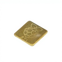 Disipador de calor de cobre de 13*12*5mm Bloque de cobre de 12*12mm para Raspberry Pi 2 3 4 B +