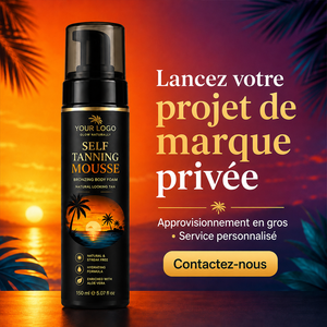 Mousse Autobronceador Natural de Marca Privada, Secado Rápido, Sin Rayas, Hidratante, No Irritante, Disponible para Uso en Casa, con Coco - Product Image 1