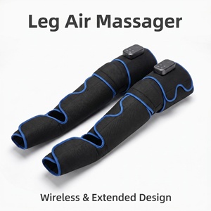 Full <b>Leg</b> Air Compression <b>Massager</b>, Wireless Electric Heating <b>Leg</b> Massage Wraps with 3 Modes 3 Intensities 40-60℃ Thermotherapy - Product Image 1