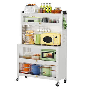 Estante de almacenamiento de productos de cocina, estante de almacenamiento para microondas de <span class=keywords><strong>5</strong></span> capas, práctico estante de almacenamiento de cocina - Product Image 5