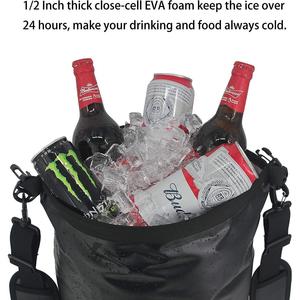 Sac isotherme Yatu imperméable en HDPE, 20L, grande capacité, pliable, avec fermeture éclair, pour pique-nique et utilisation en extérieur - Product Image 3