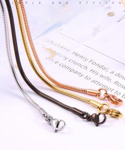 Catena di <span class=keywords><strong>Snak</strong></span> in acciaio inossidabile collana di alta qualità a catena semplice per uomo e donna - Product Image 2