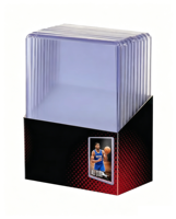 Protège-cartes semi-rigides 35PT en PVC transparent pour cartes de baseball et collections TCG