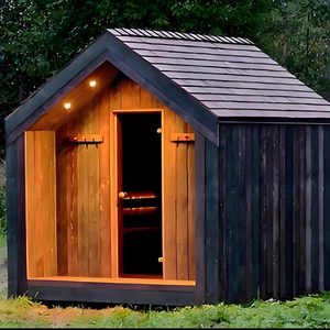 Chất Lượng Cao Hemlock & Gỗ Tuyết Tùng Đỏ Rắn Gỗ Thân Thiện Với Môi Hồng Ngoại Xa Hiện Đại Phòng Tắm Hơi - Product Image 4