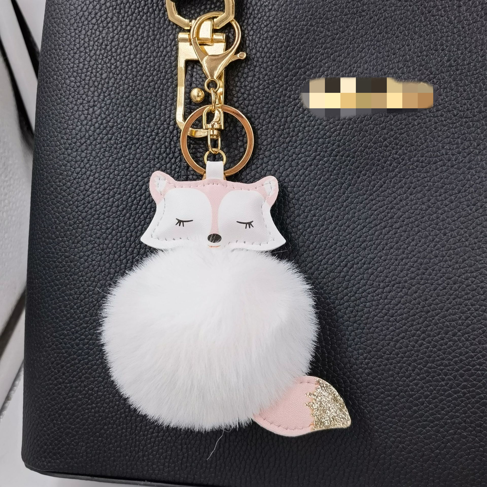 Portachiavi Morbido Gatto e Orso - Ciondolo 3D Adorabile | Regali Purrfetti Gatto Bianco