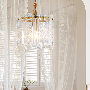 Luminaire de couloir en crème française, luminaire de couloir, <span class=keywords><strong>d</strong></span>'<span class=keywords><strong>entrée</strong></span>, de balcon, de dressing, luminaire de plafond en verre créatif, luminaire suspendu pour <span class=keywords><strong>hall</strong></span> <span class=keywords><strong>d</strong></span>'<span class=keywords><strong>entrée</strong></span> - Product Image 6