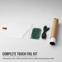 Film tactile interactif transparent multi-touch pour vitrine de magasin