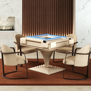 Máquina de Mahjong Automática de Madera Sólida de Lujo Moderno con 4 Compartimentos de Almacenamiento de Cuero para Uso en el Hogar y Hotel SHMT11 Diseño de Lujo Moderno E - Product Image 3